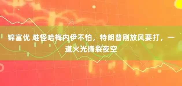 锦富优 难怪哈梅内伊不怕，特朗普刚放风要打，一道火光撕裂夜空