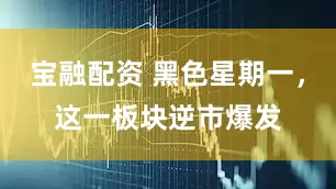 宝融配资 黑色星期一，这一板块逆市爆发